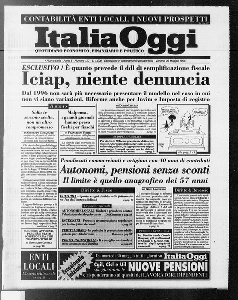 Italia oggi : quotidiano di economia finanza e politica